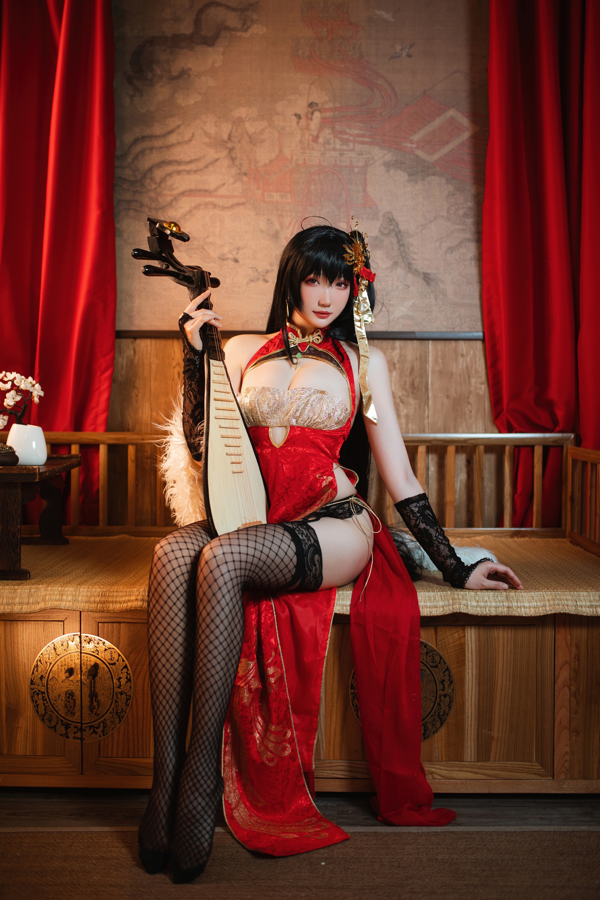 瓜希酱 – NO.045 大凤旗袍 [22P]-XikXak
